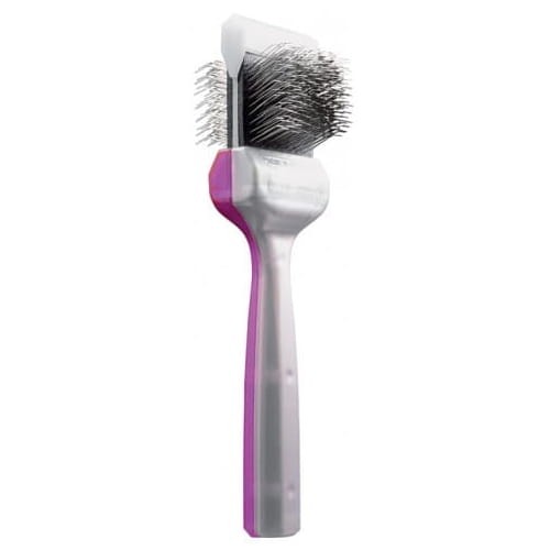 ActiVet - szczotka Pro Duo Plus Tufffinishcoater, fioletowo-srebrna - 4,5 cm