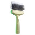 ActiVet - szczotka Pro Mega Duo Plus Silcoater, zielono-złota - 9 cm