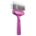 ActiVet - szczotka Pro Mega Duo Plus Tufffinishcoater, fioletowo-srebrna - 9 cm