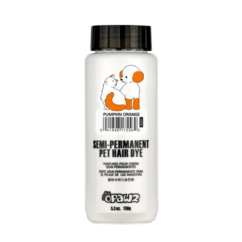 Opawz - Semi-Permanent Pet Hair Dye, pumpkin orange - półtrwała, pomarańczowa farba do sierści zwierząt domowych, 150 g