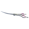 Easy Cut - nożyczki 7 cali, gięte z różową śrubą dociskową, model B70C