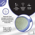 Tauro Pro Line - miękka, owalna szczotka pudlówka z drewnianą rączką, kolor fioletowy
