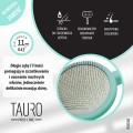 Tauro Pro Line - miękka, owalna szczotka pudlówka z drewnianą rączką, kolor miętowy