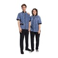 Artero - Miami Blue Smock - bluza groomerska niebieska we wzory