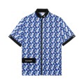Artero - Miami Blue Smock - bluza groomerska niebieska we wzory