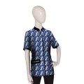 Artero - Miami Blue Smock - bluza groomerska niebieska we wzory