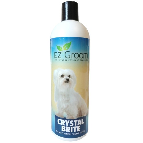 EZ-Groom - Crystal Brite Conditioner Creme Rinse - odżywka uwydatniająca biały kolor sierści, 473 ml