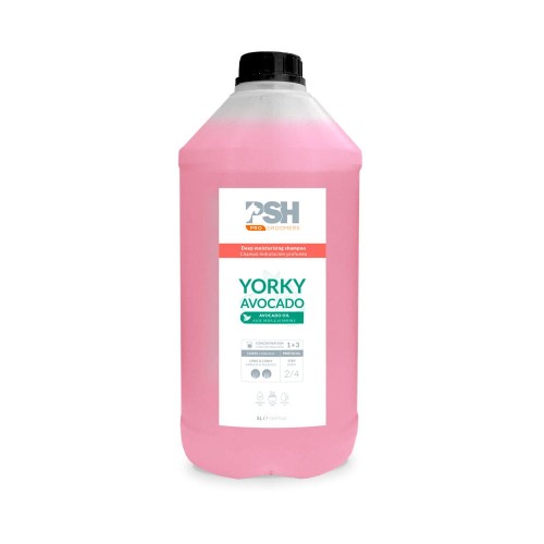 PSH - Avocado Moisture Shampoo (Yorky Avocado) - szampon nawilżający dla długiego i kręconego włosa, 5l
