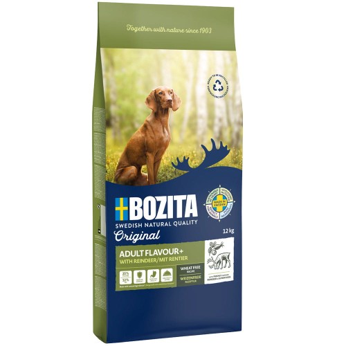 Bozita Original Adult Flavor Plus - pełnoporcjowa sucha karma dla dorosłych, wybrednych psów o normalnym poziomie aktywności, 12kg