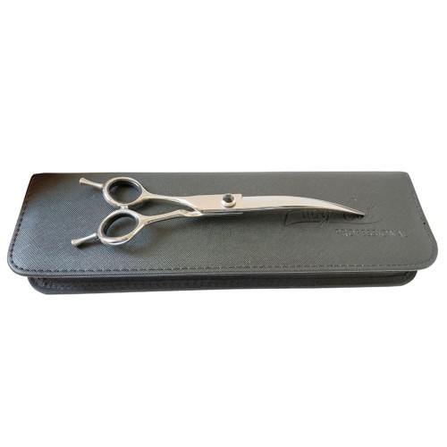 Easy Cut - nożyczki 7 cali, gięte z ergonomicznym uchwytem, dla leworęcznych, model SDS_L7C