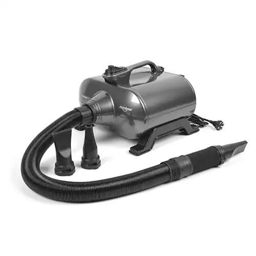 Shernbao - Typhoon - dwusilnikowa suszarka z płynną regulacją nawiewu oraz regulacją temperatury, 3000W, 150 l/s, czarna