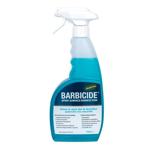 Barbicide - Spray Surface Disinfection - spray do dezynfekcji powierzchni oraz akcesoriów, bezzapachowy, 750 ml
