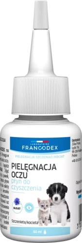 Francodex - płyn do przemywania oczu dla szczeniąt i kociąt, 60 ml