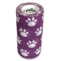 Bandaż kohezyjny yellowBAND - 10 cm x 4,5 m, we wzory