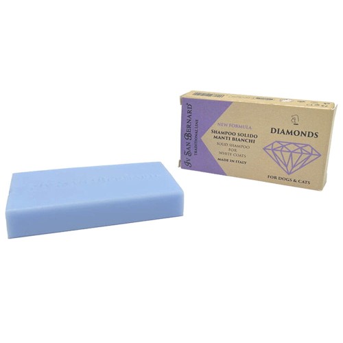 Iv San Bernard - Traditional Line, Diamonds Soap - mydełko do usuwania przebarwień z jasnej sierści dla psów i kotów, 75g