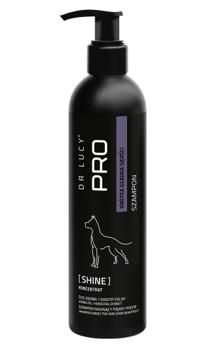 Dr Lucy Pro - Shine - odżywczy szampon nadający połysk dla sierści krótkiej i gładkiej, 250 ml