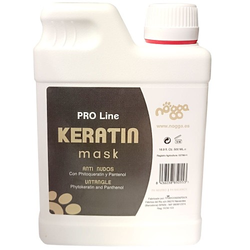 Nogga - Pro Line, Keratin Mask - maska naprawcza z keratyną, ułatwiająca rozczesywanie kołtunów, 500 ml