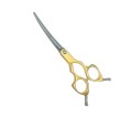 Easy Cut - Asian Style - nożyczki 6 cali, gięte z aluminiowym uchwytem, lekkie, F-J60C