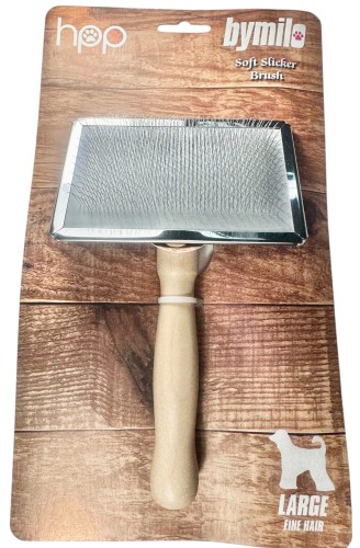 Bymilo - Large Soft Slicker Brush - szczotka pudlówka miękka, duża