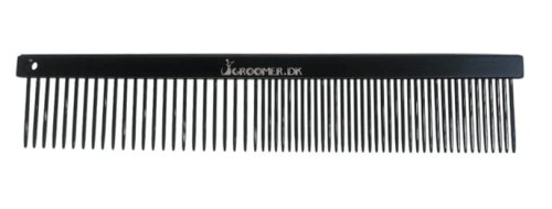 Groomer.DK - Teflon Comb S - grzebień antystatyczny pokryty teflonem, rozstaw pół na pół, dł. 15,5 cm