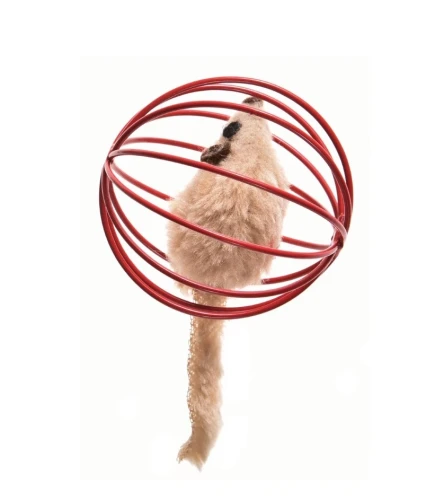 Record - Mouse in a ball cat toy - zabawka dla kota, mysz w piłce 