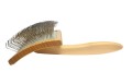 Keller Bursten - Curved Slicker Brush L - miękka szczotka pudlówka z długimi igłami, rozmiar L