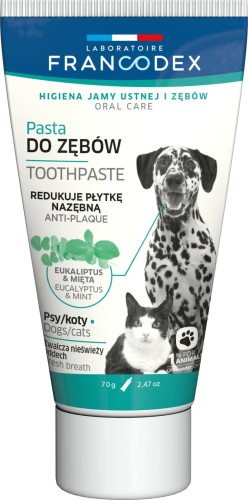 Francodex - pasta do czyszczenia zębów  dla kotów i psów, 70 g