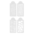 OPAWZ - Animal Prints Tattoo Stencil Set - zestaw 4 szt. szablonów do tatuażu, motywy zwierzęce 