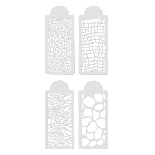 OPAWZ - Animal Prints Tattoo Stencil Set - zestaw 4 szt. szablonów do tatuażu, motywy zwierzęce 