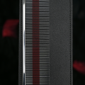 Yento - Ambition RedFlame Comb - grzebień z antypoślizgową, czerwoną linią, rozstaw zębów pół na pół, dł. całkowita 23 cm