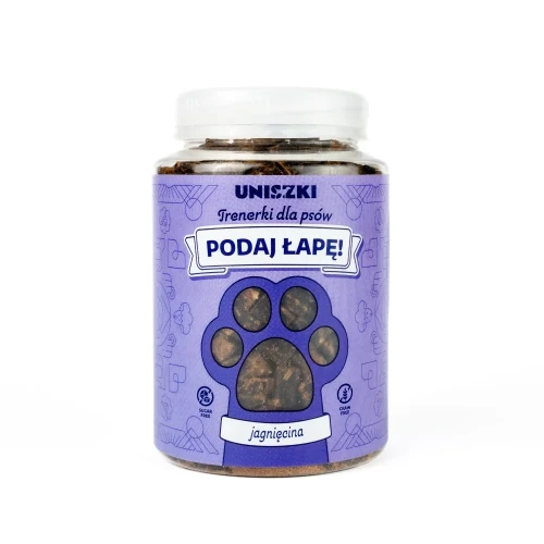 Uniszki - Podaj łapę! Jagnięcina - przysmaki / trenerki dla psów, 150 g
