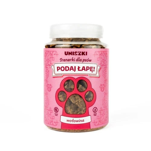 Uniszki - Podaj łapę! Wołowina - przysmaki / trenerki dla psów, 150 g