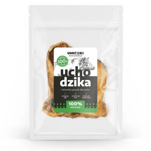 Uniszki - Ucho dzika - naturalny gryzak dla psów, 1 szt. 