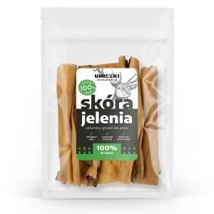 Uniszki - Skóra jelenia - naturalny gryzak dla psów, 100 g