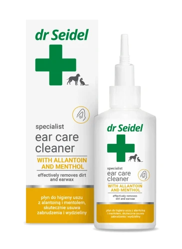 dr Seidel - Ear Care Cleaner - płyn do przemywania uszu dla psów i kotów, 75 ml