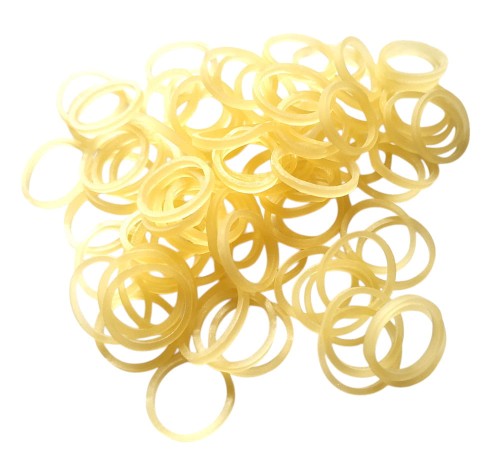 HPP - gumki lateksowe bezbarwne, średnica 0,95 cm, 100 szt.