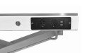 Shernbao - stół z podnośnikiem elektrycznym, podświetlanym blatem, gniazdami zasilającymi i wyjściami USB, blat 66,5 x 123,5 cm