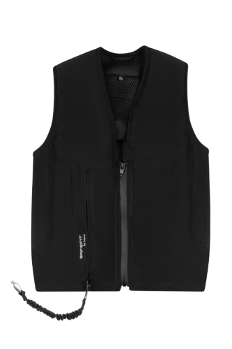 Seaver - SAFEFIT Airbag Black L - kamizelka jeździecka ochronna z poduszką powietrzną, kolor czarny, rozmiar L