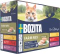  Bozita - Mousse Mixed Farm - karma dla kotów mix smaków z farmy, 12x85 g