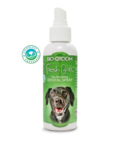 Bio-Groom - Fresh Bark Dental Spray (Odorless) - spray z chlorheksydyną do higieny jamy ustnej psa i kota, 188 ml