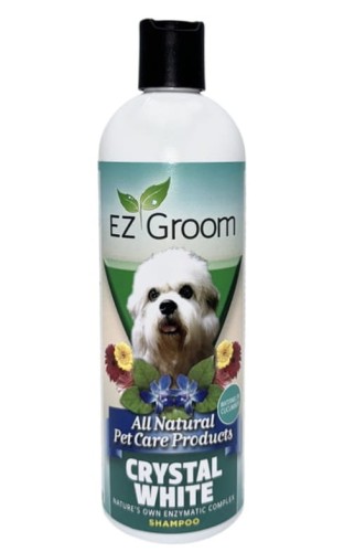 EZ-Groom - Crystal White Enzyme Shampoo, Watermelon, Cucumber - szampon uwydatniający biały kolor sierści, 473 ml