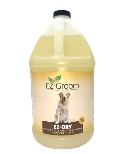EZ- Groom Ez-Dry Shampoo, Fast Drying & Superior Cleaning - szampon oczyszczający i skracający czas suszenia, hypoalergiczny, 3,8l
