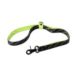 Artero - Nilo, Black PVC Loop - wodoodporna smycz groomerska, szer. 2 cm, dł. 50 cm, kolor czarno-zielony