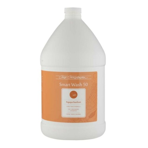 Chris Christensen - Smart Wash 50 Papaya Starfruit Shampoo - mocno skoncentrowany szampon (50:1), głęboko oczyszczający o zapachu papai, 3,8 l