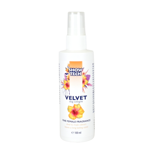 Show Tech - Velvet Dog Cologne - perfumy dla suczek o słodkim kwiatowym zapachu z różą i korzennymi nutami, 100 ml