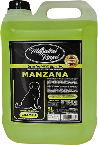 Magistral Royal - Classic, Apple Shampoo / Manzana - szampon do pierwszego mycia, głęboko oczyszczający dla psów i kotów, 5l