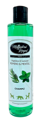 Magistral Royal - Homeopatic, Rosmary & Menthol Shampoo / Romero & Mentol - szampon dla podwójnej sierści i wrażliwej skóry, neutralizuje nieprzyjemne zapachy, 250 ml