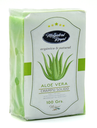 Magistral Royal - Homeopatic, Aloe Vera Bar Shampoo / Champú Sólido - szampon w kostce z aloesem dla psów i kotów, 100 g