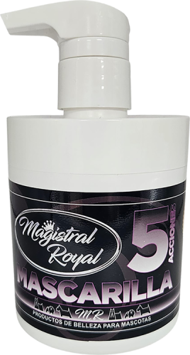 Magistral Royal - Pro, 5 Action Repari Mask / Mascarilla Reparadora - maska regenerująca, wielozadaniowa dla psów i kotów, 500 ml