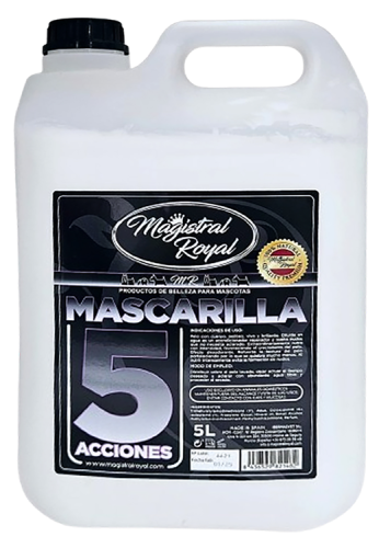 Magistral Royal - Pro, 5 Action Repari Mask / Mascarilla Reparadora - maska regenerująca, wielozadaniowa dla psów i kotów, 5l